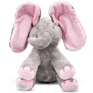 🐘 Evana – The Peek-a-Boo Singing Elephant Plushie!