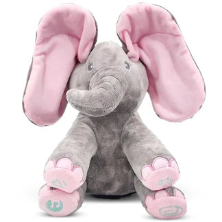 🐘 Evana – The Peek-a-Boo Singing Elephant Plushie!