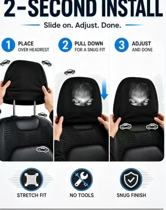 DW™ GoofyGrin Headrest Covers