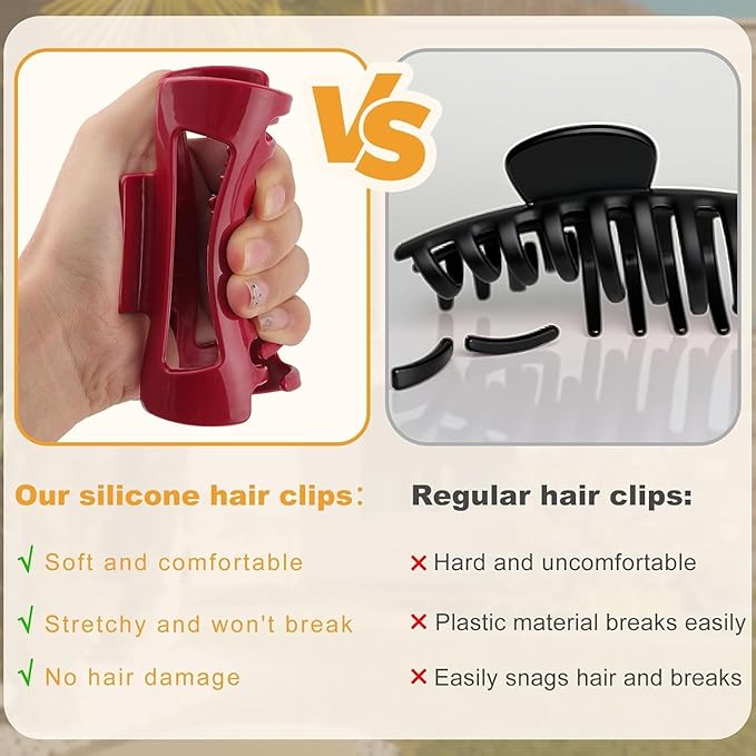 Safe Hair Claw Clips