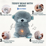 DW™ Breathing Teddy Bear| Musical Sleeping Toy