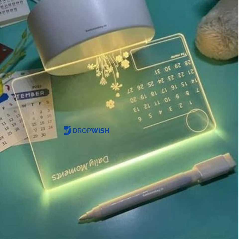 DW™ 3D Calendar Lamp & Writing Board