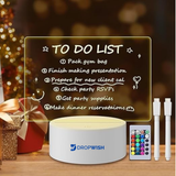 DW™ 3D Calendar Lamp & Writing Board