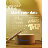 DW™ 3D Calendar Lamp & Writing Board