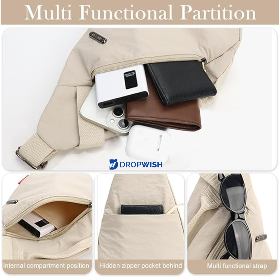 DW™Nylon Lightweight Shoulder Bag