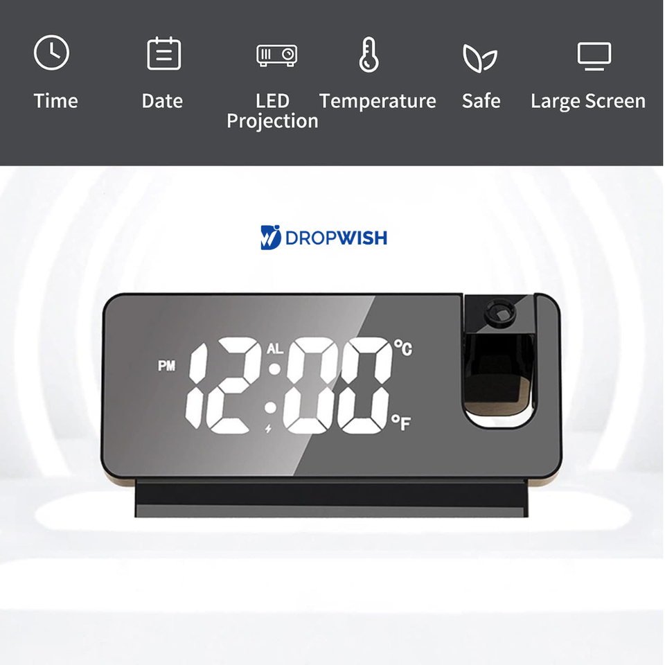 DW™Projector Alarm Clock|With Led Display