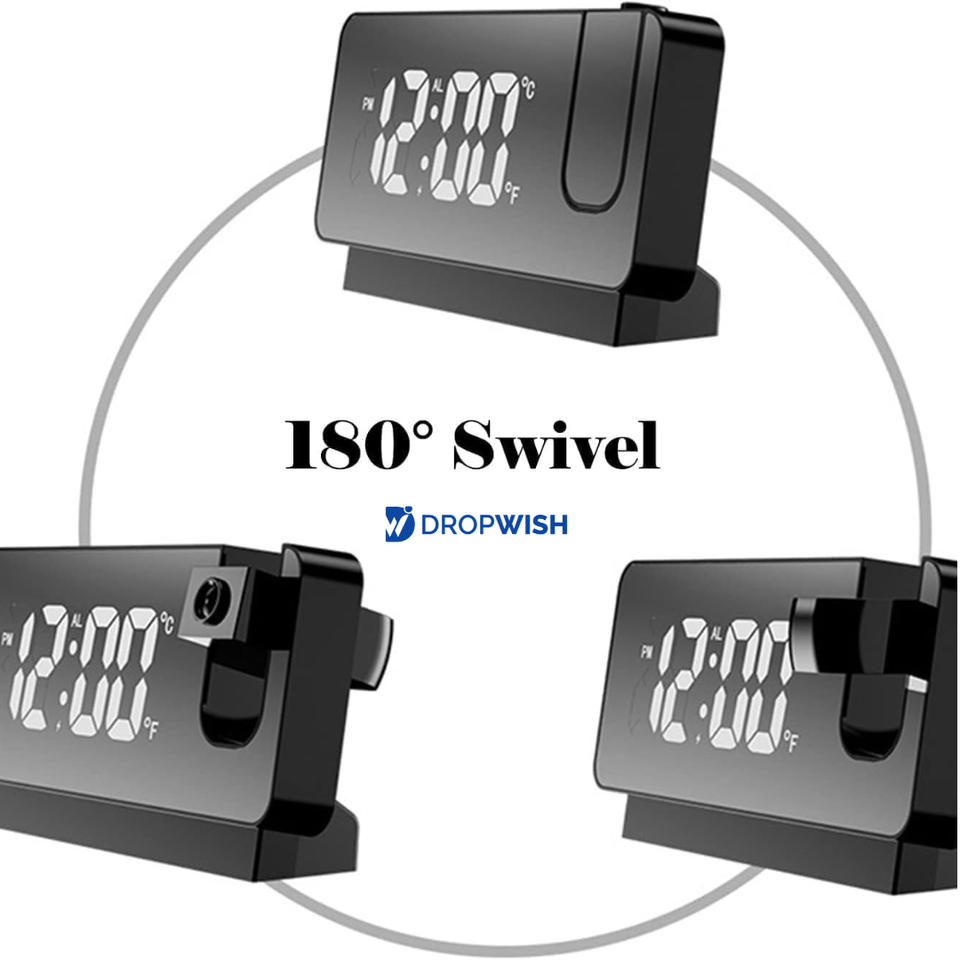 DW™Projector Alarm Clock|With Led Display