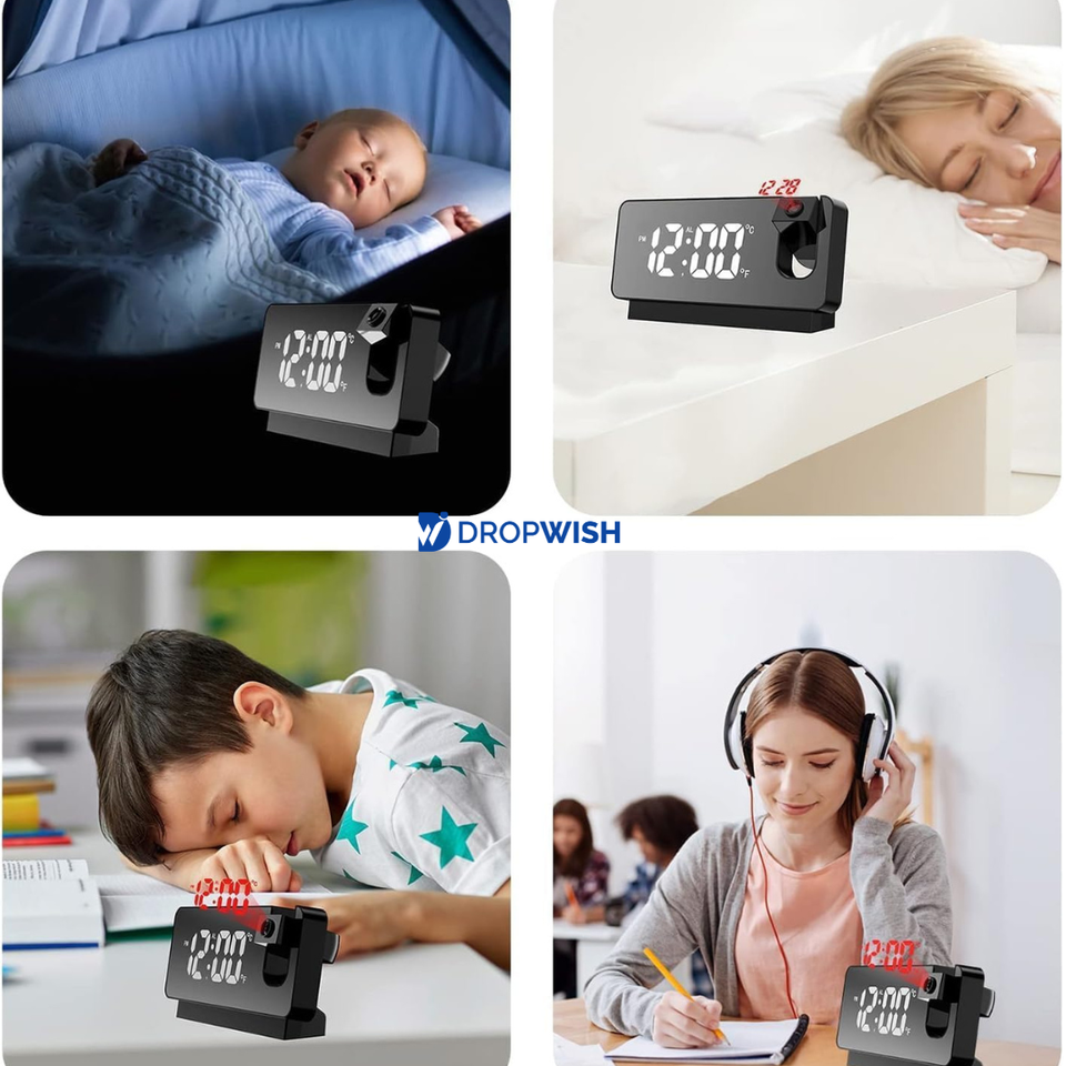 DW™Projector Alarm Clock|With Led Display