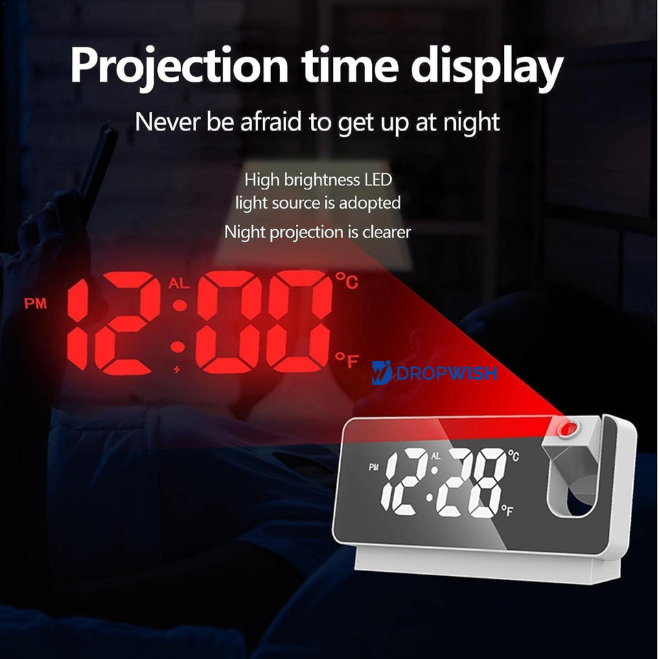 DW™Projector Alarm Clock|With Led Display
