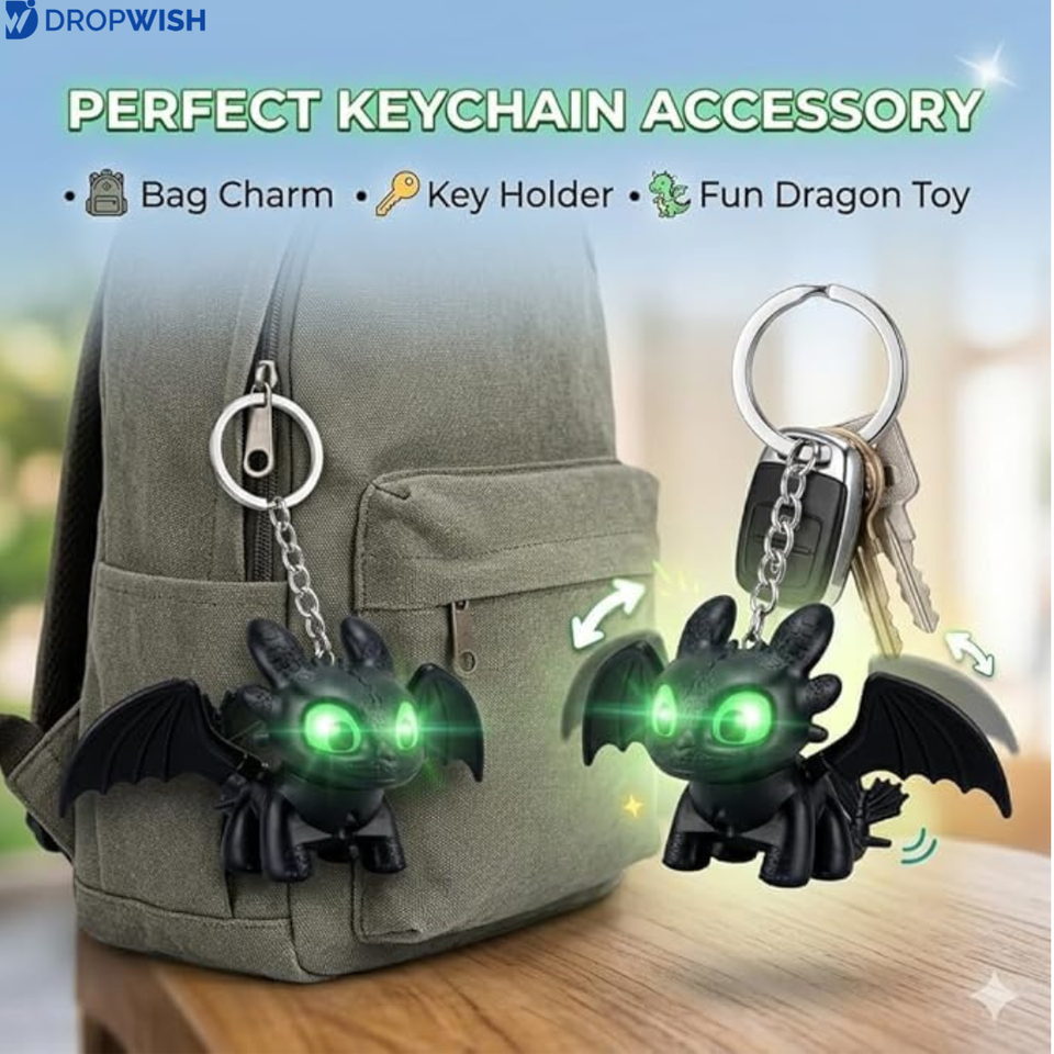 DW™ Nighty Fury Dragon Keychain