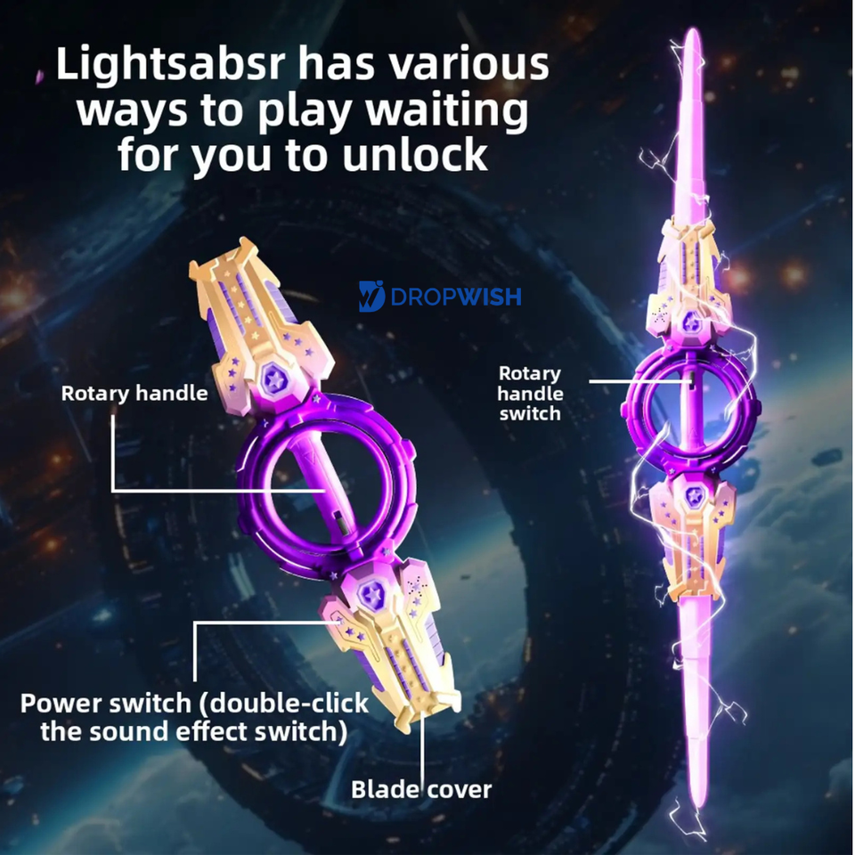 DW™ Dual Side LED Sword|360° Rotating Sword