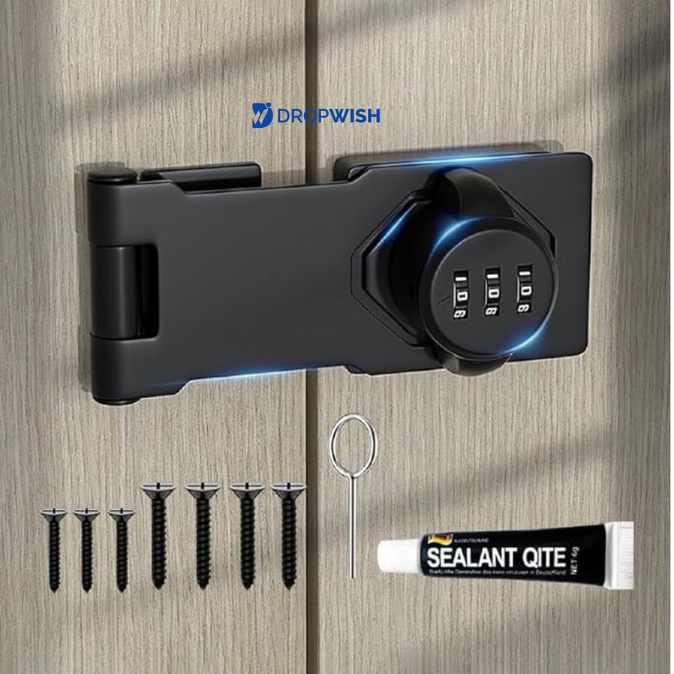 DW™Household Cabinet Password Hasp Lock