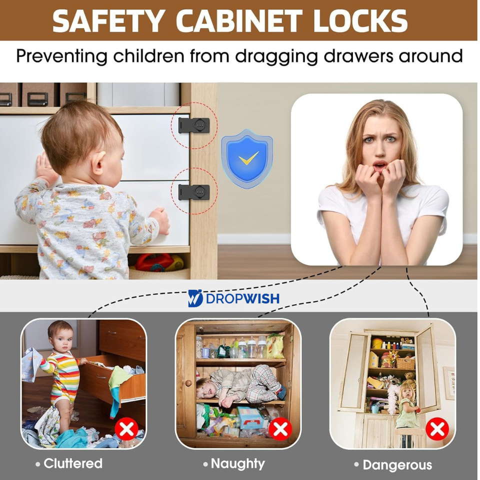 DW™Household Cabinet Password Hasp Lock