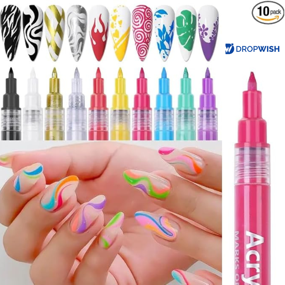 DW™ Nail Art Pens Set| Set Of 12| Extra 100/- Off On Prepaid