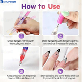 DW™ Nail Art Pens Set| Set Of 12| Extra 100/- Off On Prepaid
