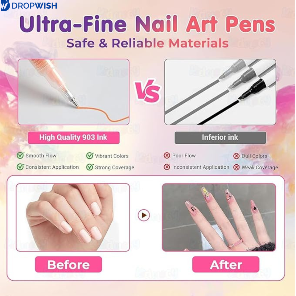 DW™ Nail Art Pens Set| Set Of 12| Extra 100/- Off On Prepaid