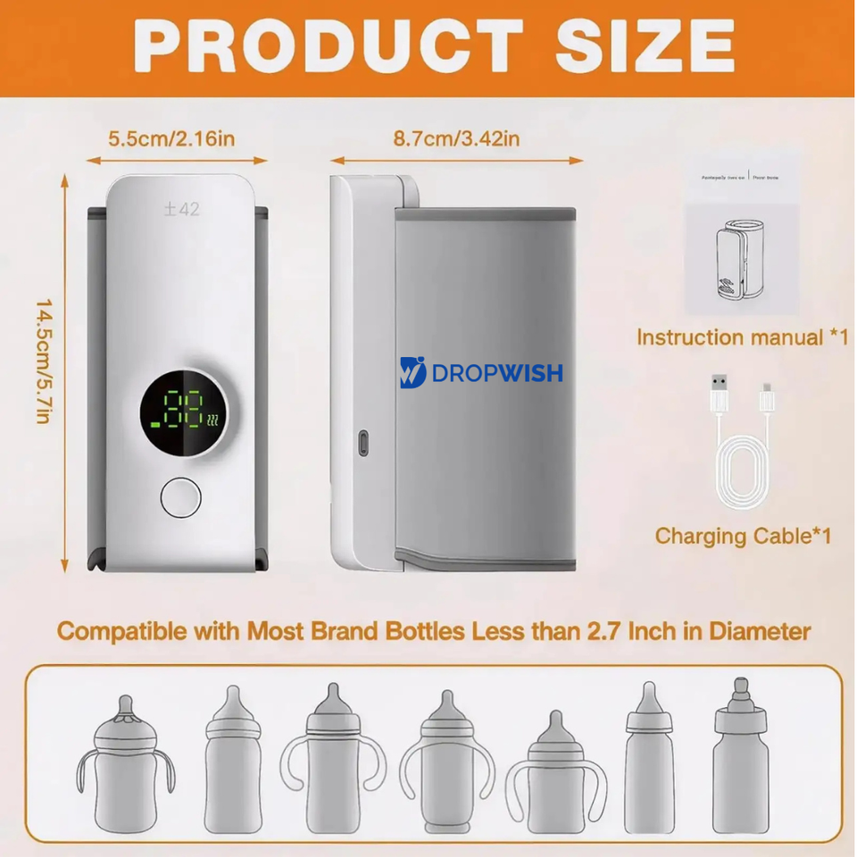 DW™ Portable Water Warmer|Baby Water Bottles|Extra 100/- Off on PREPAID