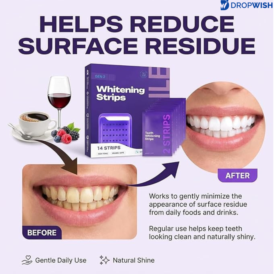 DW™ VioletSmile Whitening Strips|Pack of 1&2