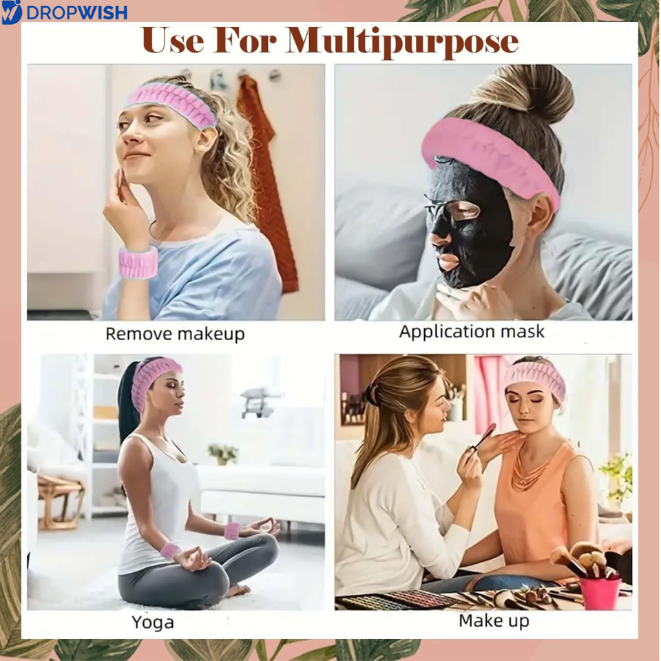 DW™ Spa Headband & Wristbands Combo